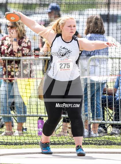 Thumbnail 1 in AIA Track & Field Preliminaries (Girls Discus D1/D2) photogallery.