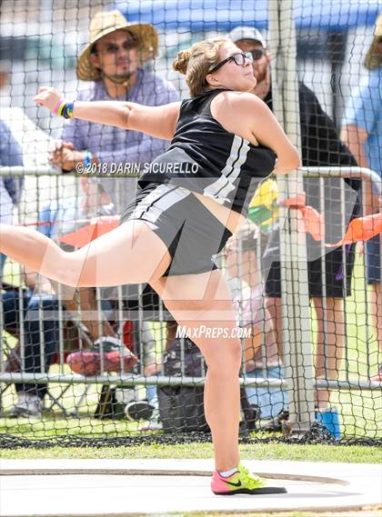 Thumbnail 3 in AIA Track & Field Preliminaries (Girls Discus D1/D2) photogallery.