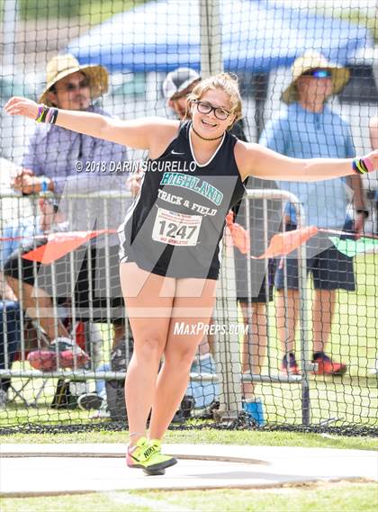 Thumbnail 3 in AIA Track & Field Preliminaries (Girls Discus D1/D2) photogallery.
