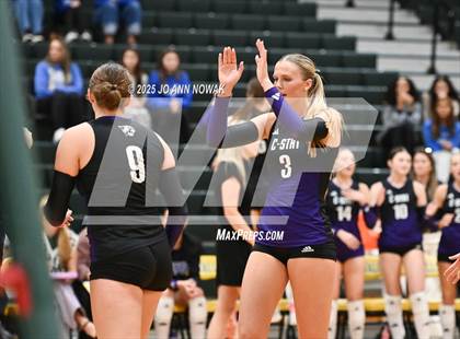 Thumbnail 2 in Barbers Hill vs. College Station (UIL 5A D1 Volleyball Area Playoff) photogallery.