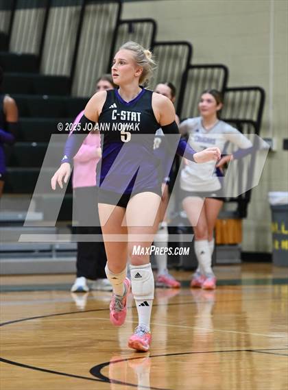 Thumbnail 3 in Barbers Hill vs. College Station (UIL 5A D1 Volleyball Area Playoff) photogallery.
