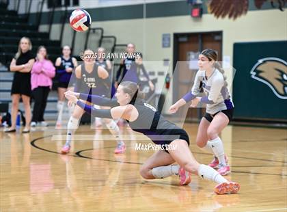 Thumbnail 3 in Barbers Hill vs. College Station (UIL 5A D1 Volleyball Area Playoff) photogallery.