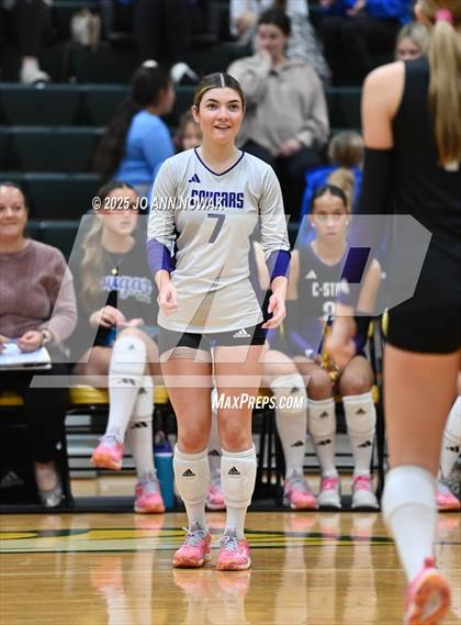 Thumbnail 3 in Barbers Hill vs. College Station (UIL 5A D1 Volleyball Area Playoff) photogallery.