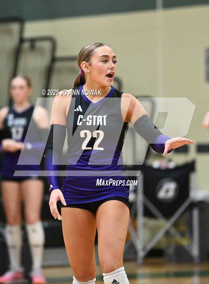 Thumbnail 3 in Barbers Hill vs. College Station (UIL 5A D1 Volleyball Area Playoff) photogallery.