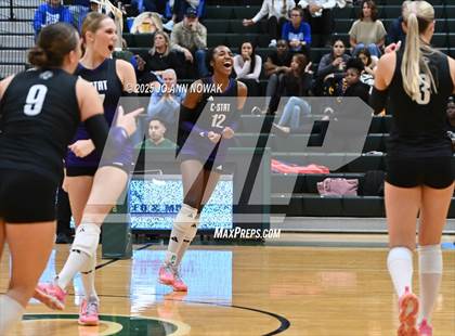 Thumbnail 1 in Barbers Hill vs. College Station (UIL 5A D1 Volleyball Area Playoff) photogallery.