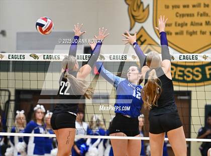 Thumbnail 1 in Barbers Hill vs. College Station (UIL 5A D1 Volleyball Area Playoff) photogallery.