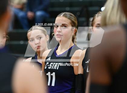Thumbnail 3 in Barbers Hill vs. College Station (UIL 5A D1 Volleyball Area Playoff) photogallery.