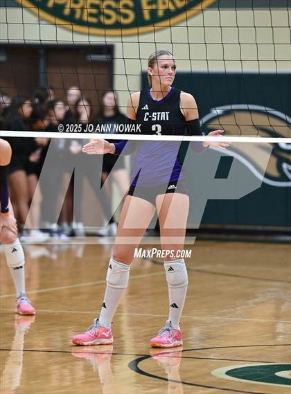 Thumbnail 3 in Barbers Hill vs. College Station (UIL 5A D1 Volleyball Area Playoff) photogallery.