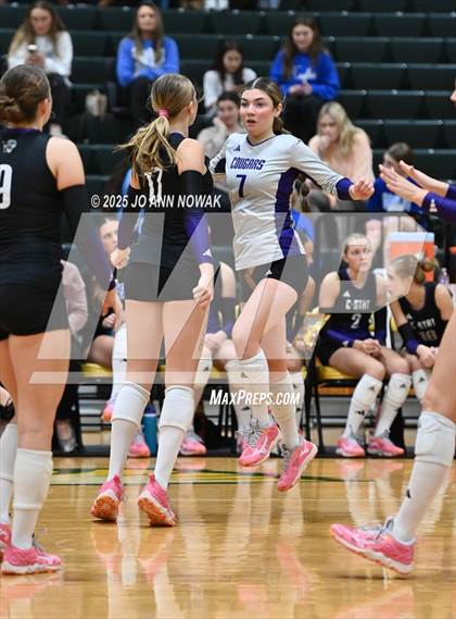 Thumbnail 2 in Barbers Hill vs. College Station (UIL 5A D1 Volleyball Area Playoff) photogallery.
