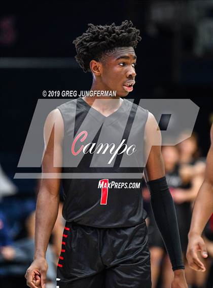Thumbnail 2 in Campolindo vs. St. Patrick-St. Vincent (MaxPreps/DLS MLK Classic) photogallery.