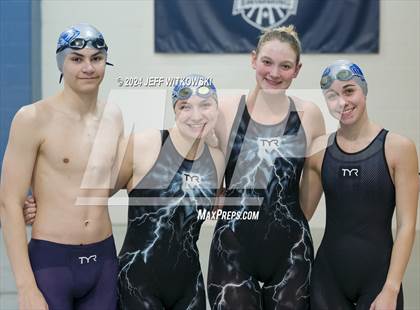 Thumbnail 1 in NCHSAA 3A State Swimming Championship photogallery.