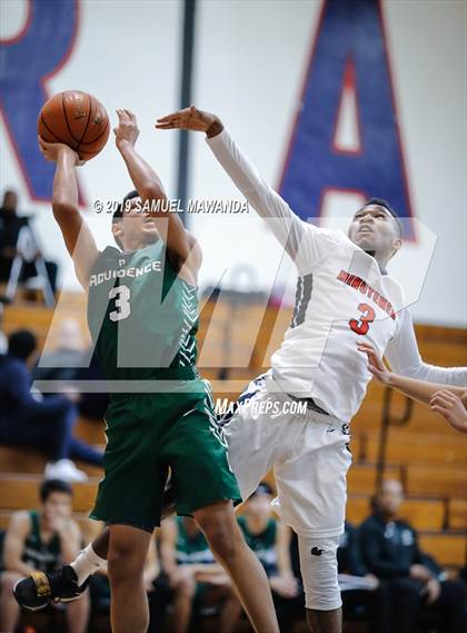 Thumbnail 3 in Maranatha vs Providence (Rose City Roundball Classic) photogallery.