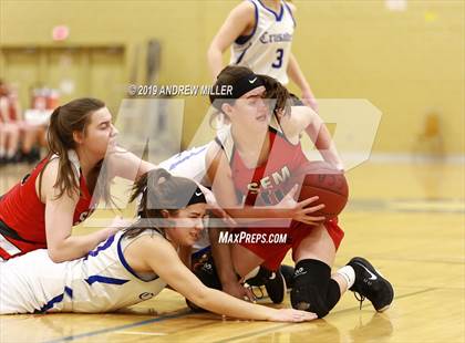 Thumbnail 3 in Buffalo Seminary vs Christian Central Academy (MMHSAA Class B finals) photogallery.