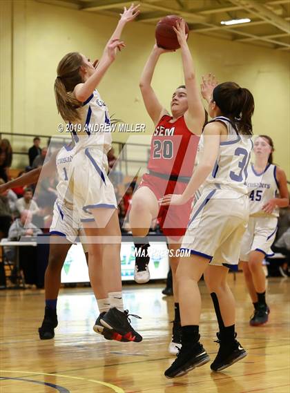 Thumbnail 2 in Buffalo Seminary vs Christian Central Academy (MMHSAA Class B finals) photogallery.