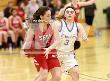 Thumbnail 3 in Buffalo Seminary vs Christian Central Academy (MMHSAA Class B finals) photogallery.