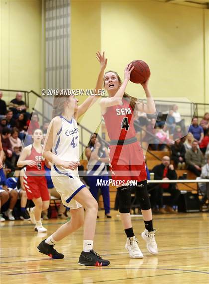 Thumbnail 3 in Buffalo Seminary vs Christian Central Academy (MMHSAA Class B finals) photogallery.