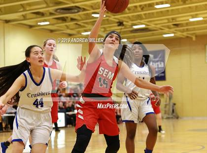 Thumbnail 2 in Buffalo Seminary vs Christian Central Academy (MMHSAA Class B finals) photogallery.