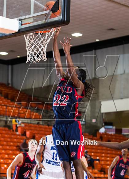Thumbnail 1 in Nolan Catholic vs. Fort Worth Country Day (DFW Basketball Challenge) photogallery.