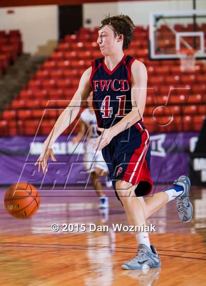 Thumbnail 3 in Nolan Catholic vs. Fort Worth Country Day (DFW Basketball Challenge) photogallery.