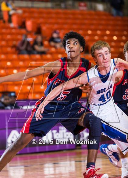 Thumbnail 2 in Nolan Catholic vs. Fort Worth Country Day (DFW Basketball Challenge) photogallery.