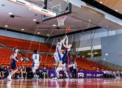 Thumbnail 2 in Nolan Catholic vs. Fort Worth Country Day (DFW Basketball Challenge) photogallery.