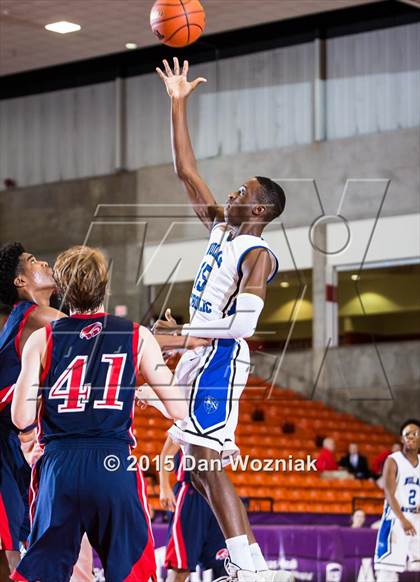 Thumbnail 3 in Nolan Catholic vs. Fort Worth Country Day (DFW Basketball Challenge) photogallery.