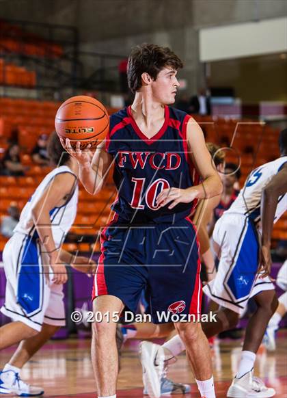 Thumbnail 3 in Nolan Catholic vs. Fort Worth Country Day (DFW Basketball Challenge) photogallery.