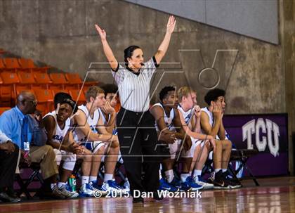 Thumbnail 3 in Nolan Catholic vs. Fort Worth Country Day (DFW Basketball Challenge) photogallery.