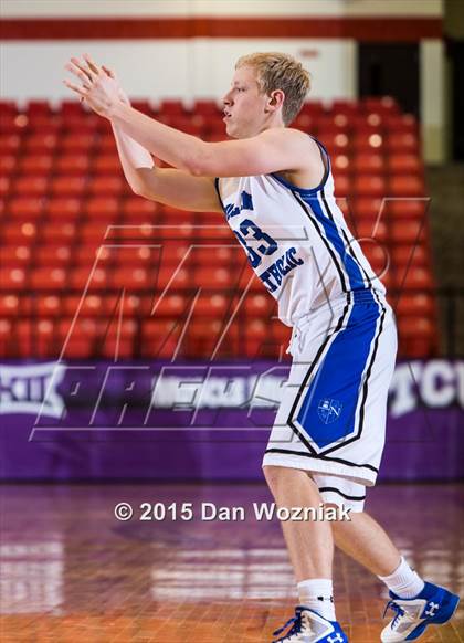 Thumbnail 1 in Nolan Catholic vs. Fort Worth Country Day (DFW Basketball Challenge) photogallery.