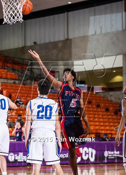 Thumbnail 2 in Nolan Catholic vs. Fort Worth Country Day (DFW Basketball Challenge) photogallery.