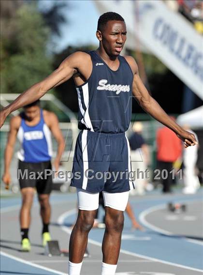 Thumbnail 2 in CIF SS Masters Track & Field Championships (Boys 4x100  Relay) photogallery.