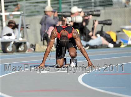 Thumbnail 1 in CIF SS Masters Track & Field Championships (Boys 4x100  Relay) photogallery.