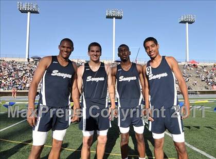 Thumbnail 2 in CIF SS Masters Track & Field Championships (Boys 4x100  Relay) photogallery.