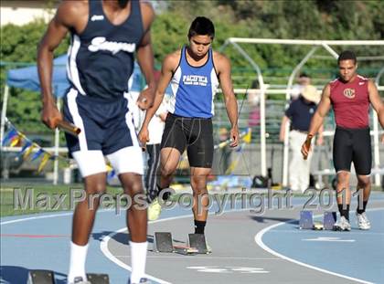 Thumbnail 2 in CIF SS Masters Track & Field Championships (Boys 4x100  Relay) photogallery.