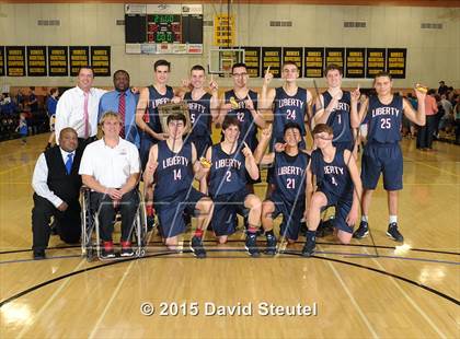 Thumbnail 2 in Liberty Christian vs. Paradise Adventist Academy (CIF NS D6 Final) photogallery.