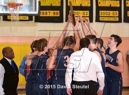 Thumbnail 1 in Liberty Christian vs. Paradise Adventist Academy (CIF NS D6 Final) photogallery.