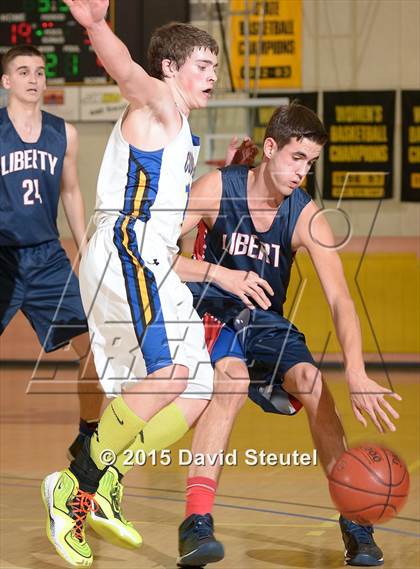 Thumbnail 2 in Liberty Christian vs. Paradise Adventist Academy (CIF NS D6 Final) photogallery.