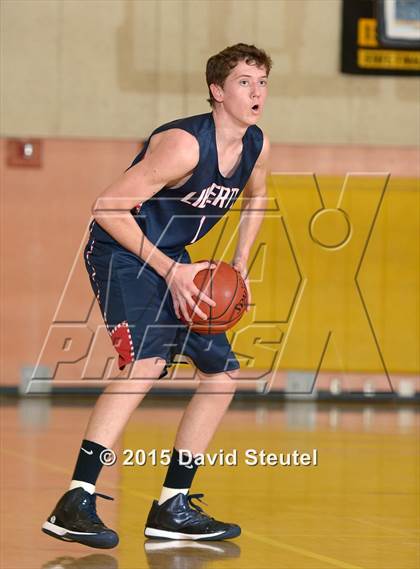Thumbnail 2 in Liberty Christian vs. Paradise Adventist Academy (CIF NS D6 Final) photogallery.
