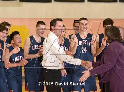 Thumbnail 2 in Liberty Christian vs. Paradise Adventist Academy (CIF NS D6 Final) photogallery.