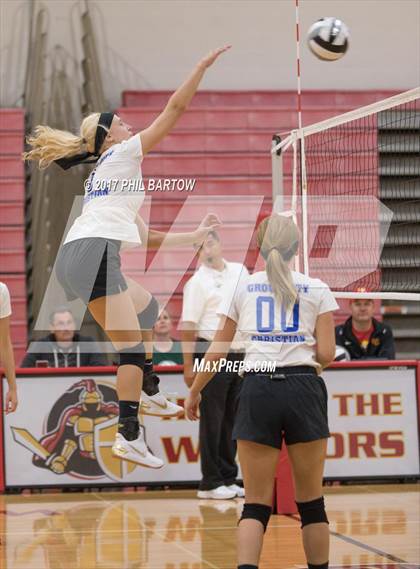 Thumbnail 3 in Fisher Catholic vs Grove City Christian  (Warrior Invitational) photogallery.