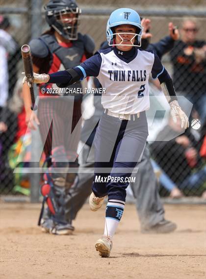 Thumbnail 2 in Jerome vs Twin Falls (IHSAA 4A State Tournament) photogallery.