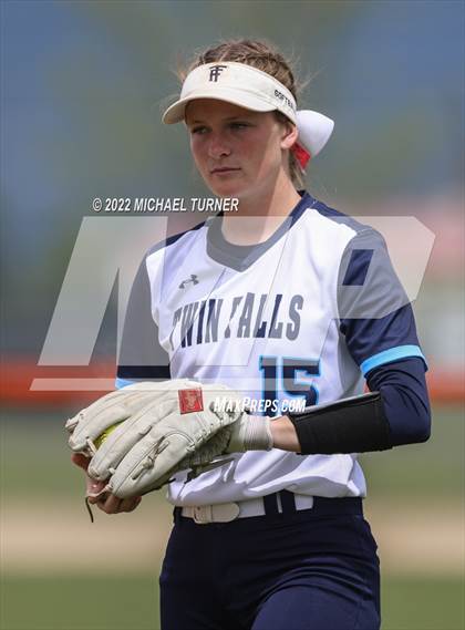 Thumbnail 2 in Jerome vs Twin Falls (IHSAA 4A State Tournament) photogallery.