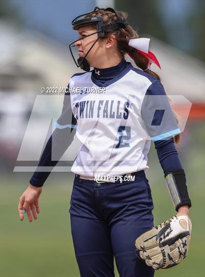 Thumbnail 2 in Jerome vs Twin Falls (IHSAA 4A State Tournament) photogallery.