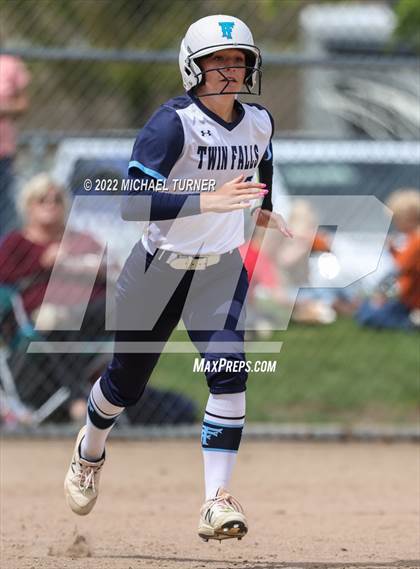 Thumbnail 3 in Jerome vs Twin Falls (IHSAA 4A State Tournament) photogallery.