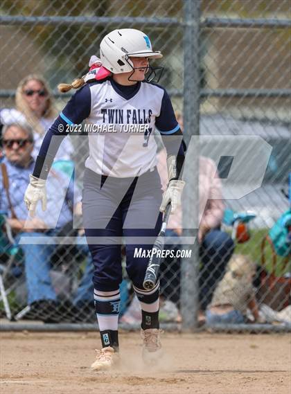 Thumbnail 3 in Jerome vs Twin Falls (IHSAA 4A State Tournament) photogallery.