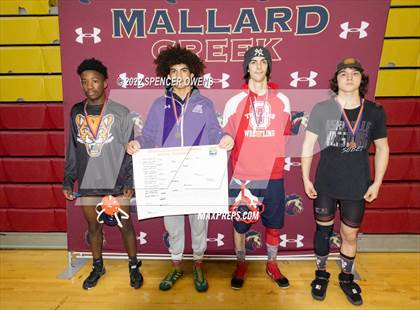 Thumbnail 1 in NCHSAA 4A West Wrestling Regional Championship Awards photogallery.