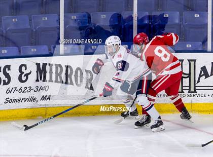 Thumbnail 3 in St. John's vs Central Catholic (MIAA Division 1A) photogallery.