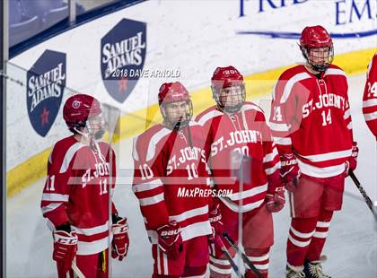 Thumbnail 1 in St. John's vs Central Catholic (MIAA Division 1A) photogallery.