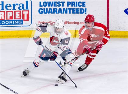 Thumbnail 2 in St. John's vs Central Catholic (MIAA Division 1A) photogallery.