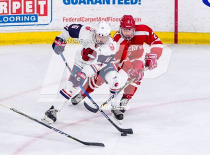 Thumbnail 1 in St. John's vs Central Catholic (MIAA Division 1A) photogallery.